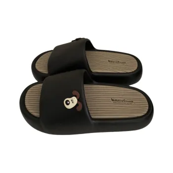 SHIGUDE x Super Invincible Dog Slippers Black