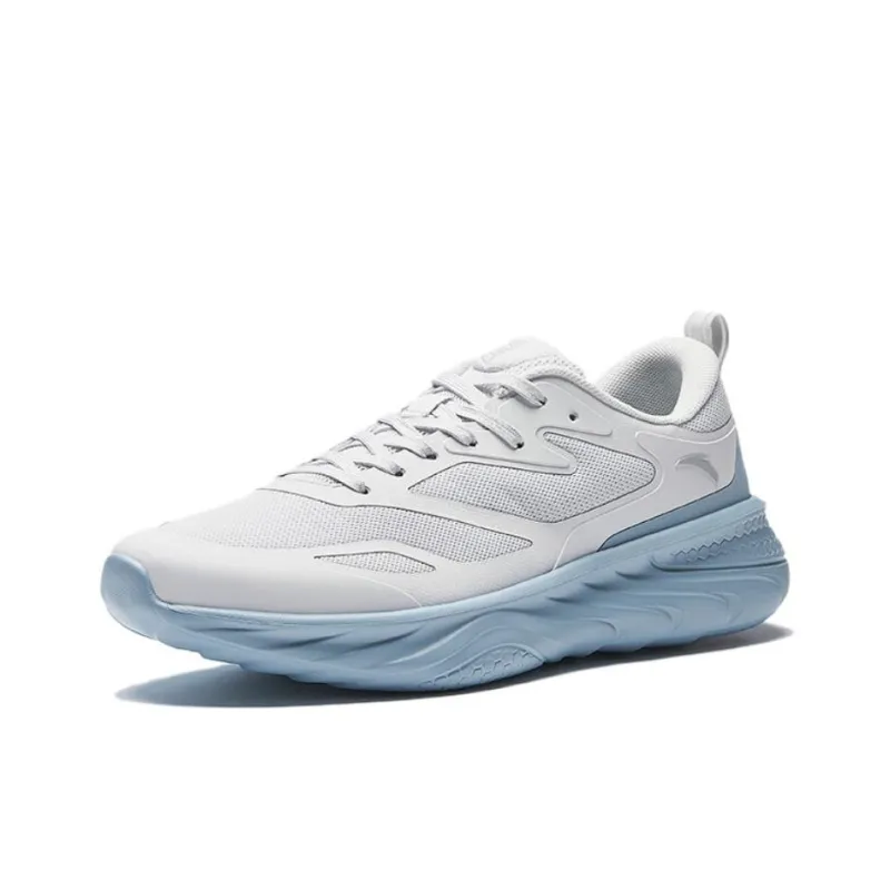 CHAOJIANTA Wear Resistant Cushioning Rebound Low Top Casual Running Shoes Men's Gray Blue-1