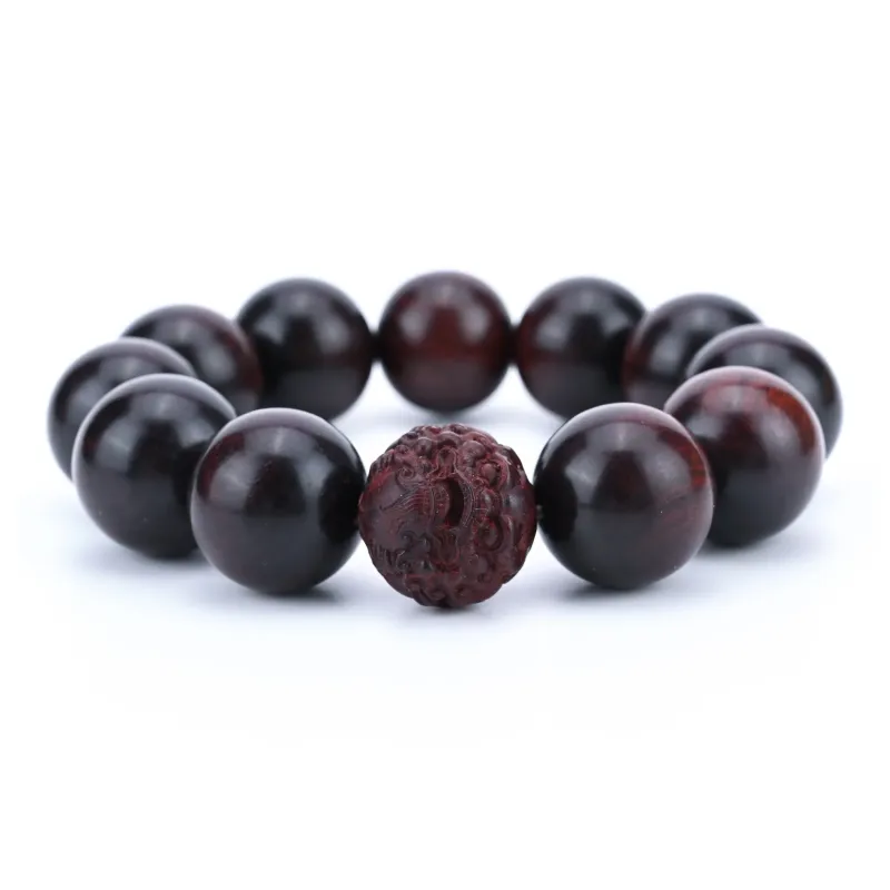 RIXIANGWAN Pterocarpus Wooden Bracelets Unisex-0