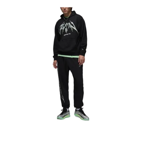 Jordan Sport Dri FIT Crossover Knitted Sports Pants Men's Black/White