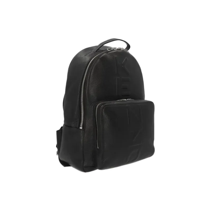 KENZO Leather Backpack Men's Black-1