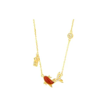 KING TAI FOOK 925 Sterling Silver Necklaces Women's