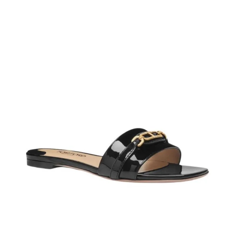 TF Slide Slippers Women's Black-2