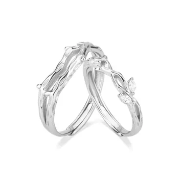 GLOIRE S999 Fine Silver Rings Unisex Exquisite Luxury Niche Design Advanced Touch Romantic Date Anniversary Gift