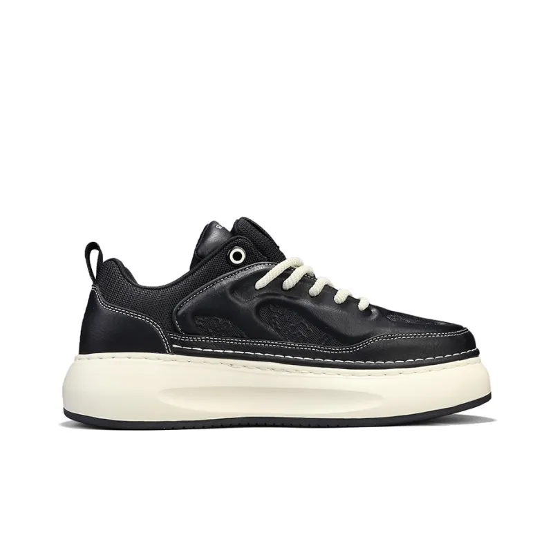 G.N.SHIJIA Anti Slip Wear Resistant Lightweight Breathable Height Increasing Low Top Skateboard Shoes Men's-16