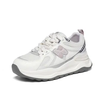 Golden Silk Rabbit Chunky Sneakers Women's Low Top