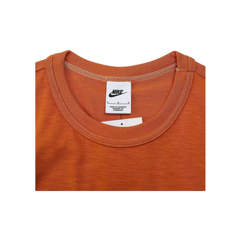 Nike T Shirts Men Orange-4