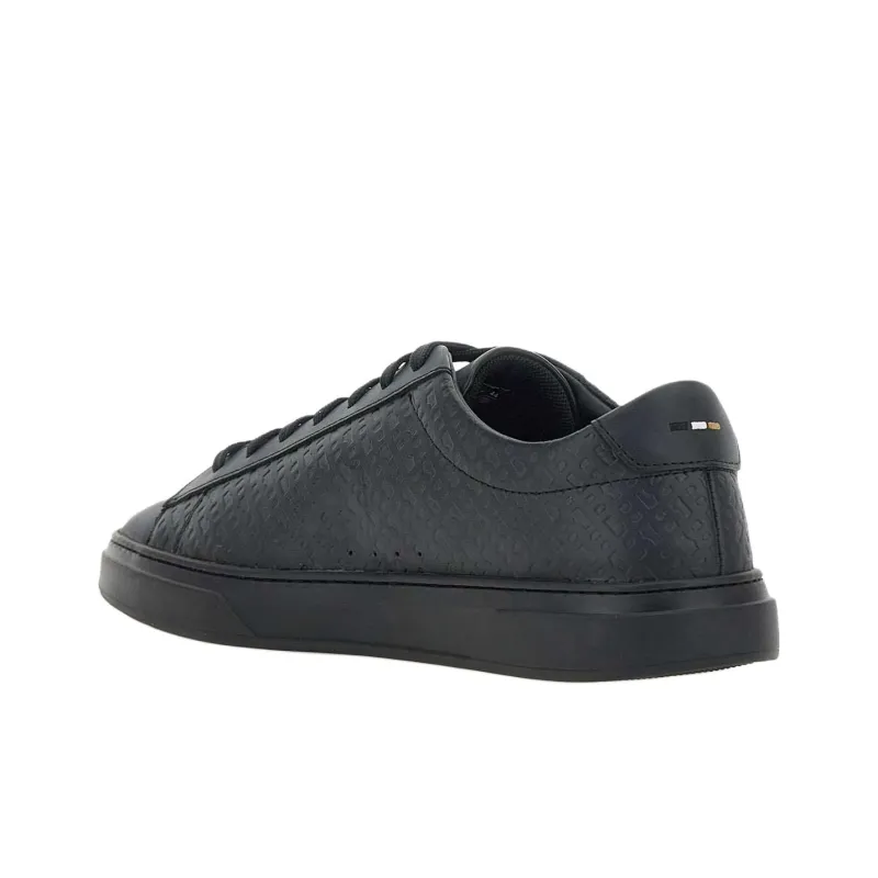 HUGO BOSS Kieran Tenn Low Top Skateboard Shoes Men's Black-3