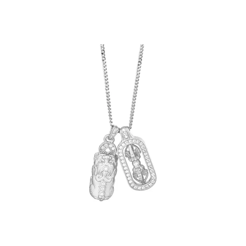 KING TAI FOOK 925 Sterling Silver Necklaces Unisex-4