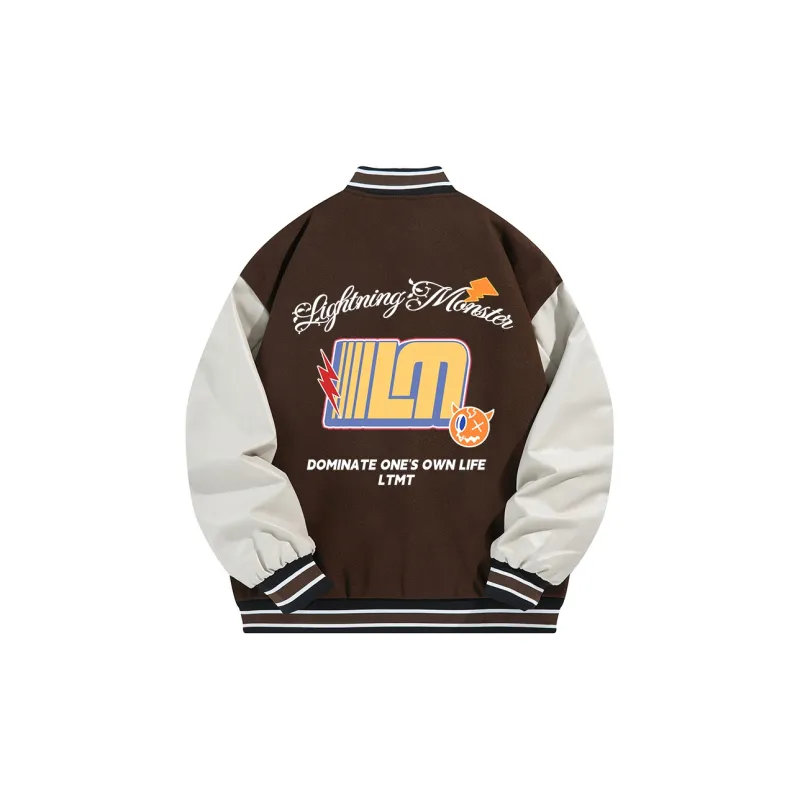 LIGHTNING MONSTER Baseball Jacket Unisex-5