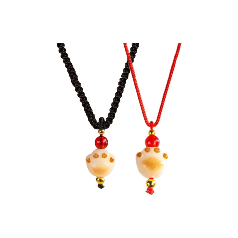 XUWU White Jade Bodhi Necklaces Unisex-10