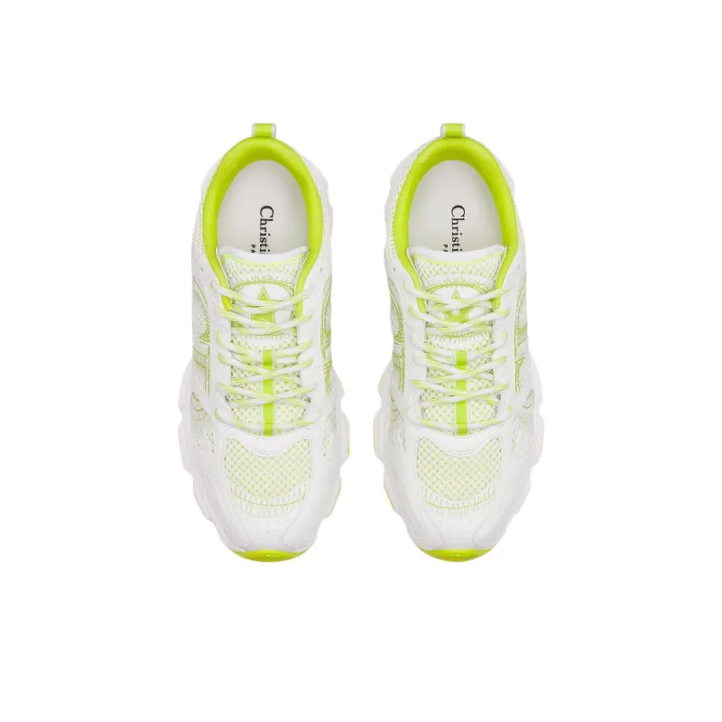 DIOR Miss Dior Low Top Casual Shoes Women's White Green-3