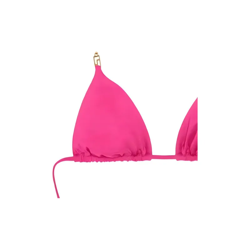 VERSACE Greca Hardware Bikini Top 'Pink'-1