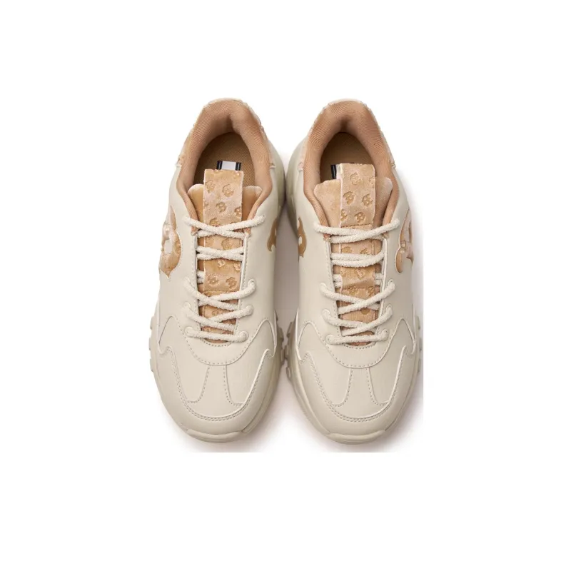 MLB Big Ball Chunky Chunky Sneakers Unisex Low Top Brown/Beige-3