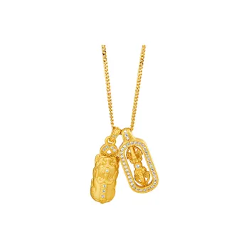 KING TAI FOOK 925 Sterling Silver Necklaces Unisex