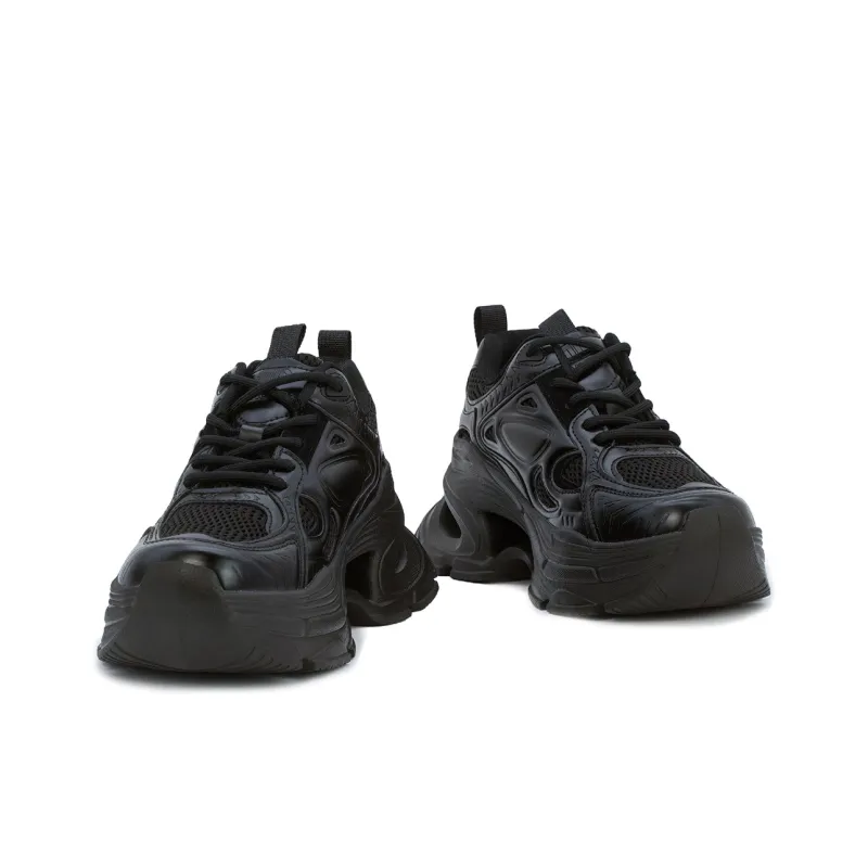 JEHURFIE Breathable Moisture Wicking Lightweight Height Increasing Low Top Chunky Sneakers Women's-17