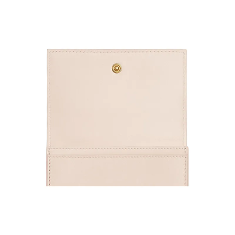 Bottega Veneta Sheepskin With Cow Leather Card Holder Women's Light Pink-4