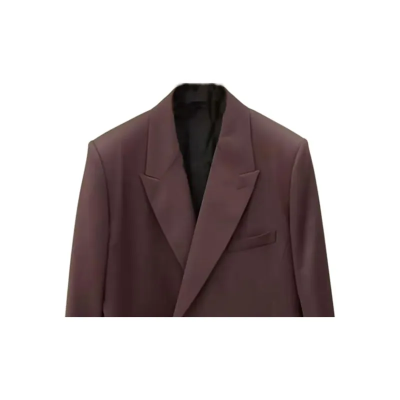 DIOR SS24 Business Suits Coats Men's Dark Red-5