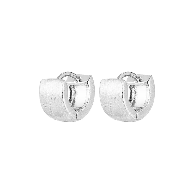 EAR PARTNER 925 Sterling Silver Stud Hoop Earrings Unisex-2