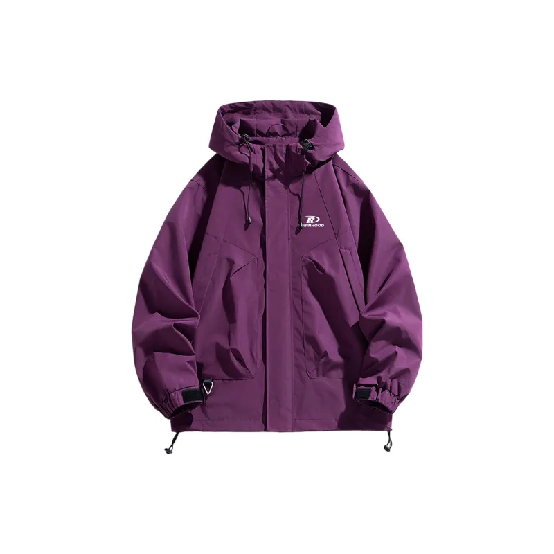 ROBINHOOD Water Resistant Windproof Breathable Warm Water Repellent Windbreaker Jacket Unisex-8