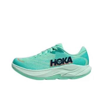 HOKA ONE ONE RINCON 4 Anti Slip Wear Resistant Low Top Running Shoes Women's Green Blue