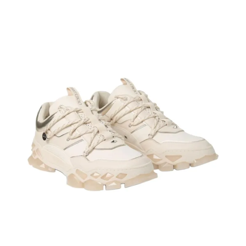 Jimmy Choo Diamond Low Top Casual Shoes Men's Beige-1