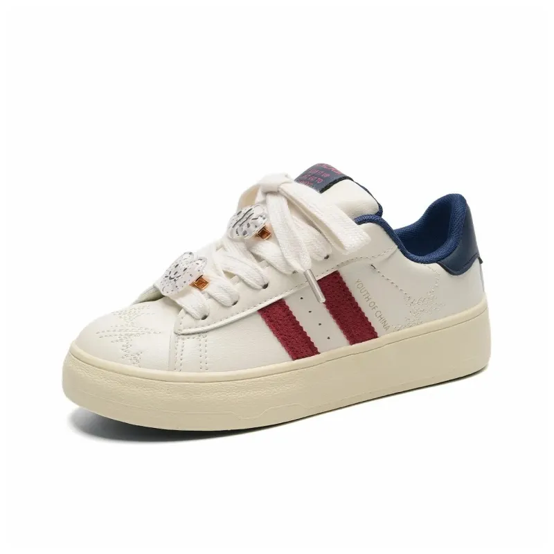 Teddy Bear Collection Coverage Slip Resistant And Abrasion Resistant Low Top Skateboard Shoes Women's-16