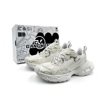 Hong Kong Meng Anti Slip And Wear Resistant Height Increasing Low Top Chunky Sneakers Unisex White