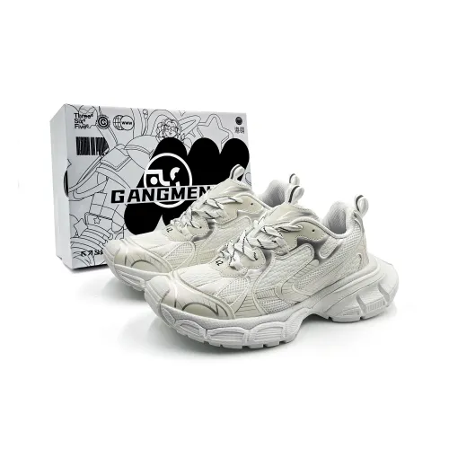 Hong Kong Meng Anti Slip And Wear Resistant Height Increasing Low Top Chunky Sneakers Unisex White