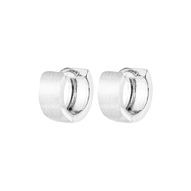 EAR PARTNER 925 Sterling Silver Stud Hoop Earrings Unisex-3
