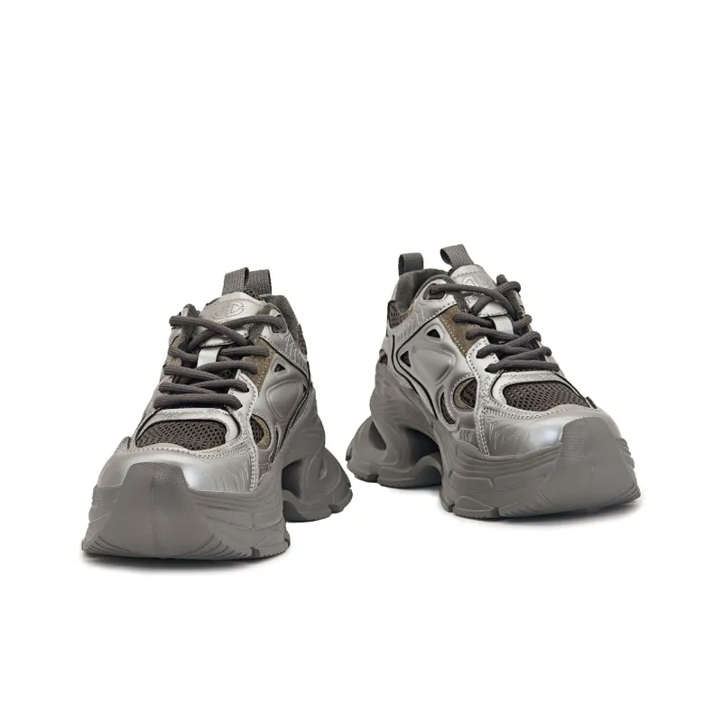 JEHURFIE Breathable Moisture Wicking Lightweight Height Increasing Low Top Chunky Sneakers Women's-13