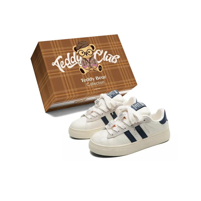 Teddy Bear Collection Coverage Slip Resistant And Abrasion Resistant Low Top Skateboard Shoes Women's-10
