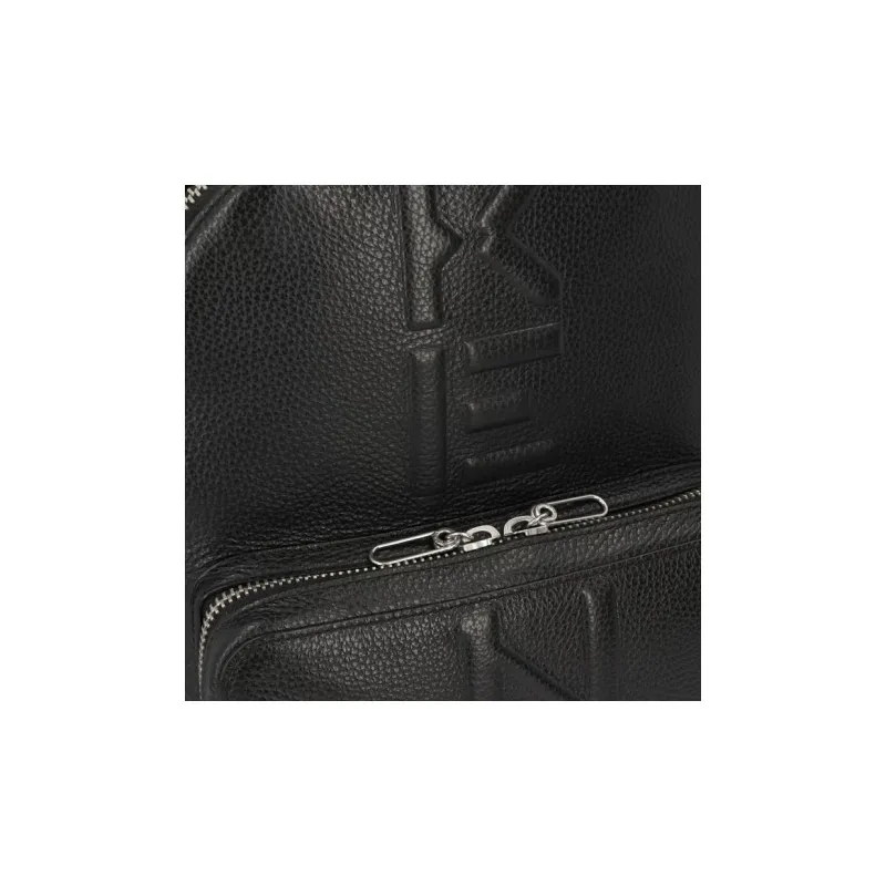 KENZO Leather Backpack Men's Black-4