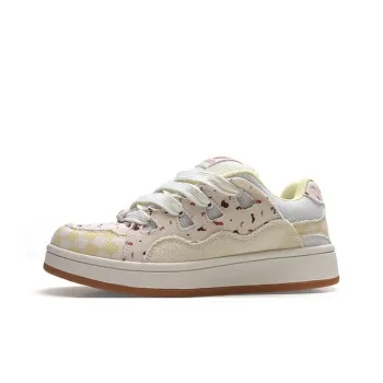 WJA Slip Resistant Cushioning Impact Resistance Wear Resistant Lightweight Low Top Skateboard Shoes Women's Cranberry