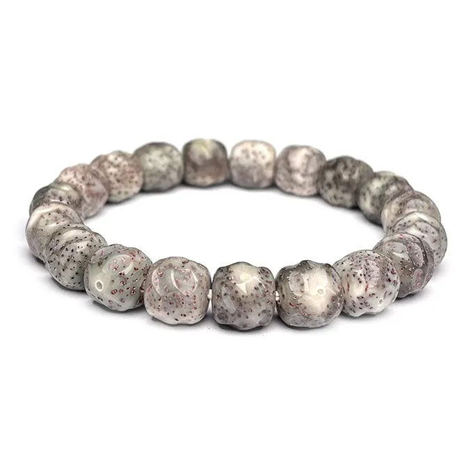MOUNTAINS AND MANS Star Moon Bodhi Seeds New Chinese Style Good Luck Beaded Bracelet Unisex-3