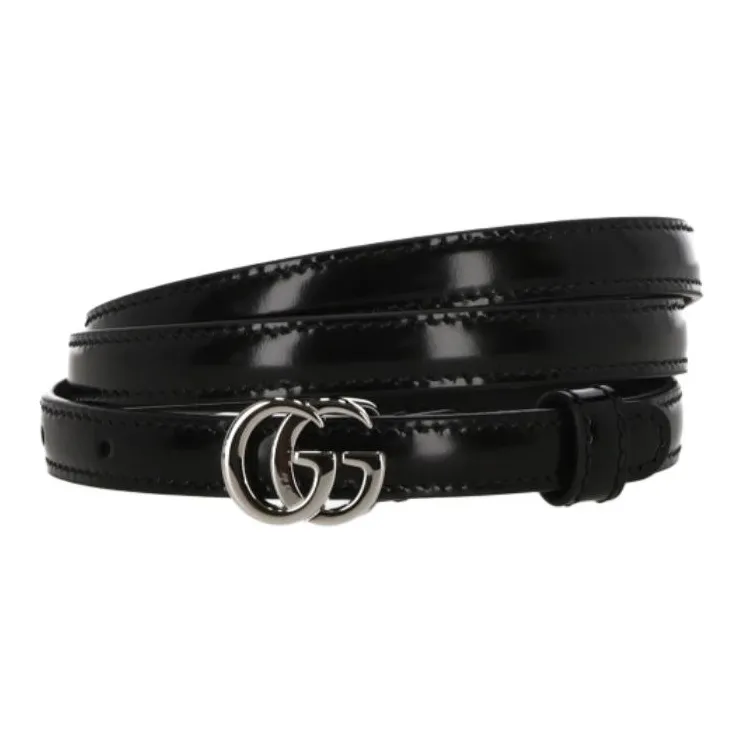 GUCCI Calfskin Leather Belts Women's Black --0