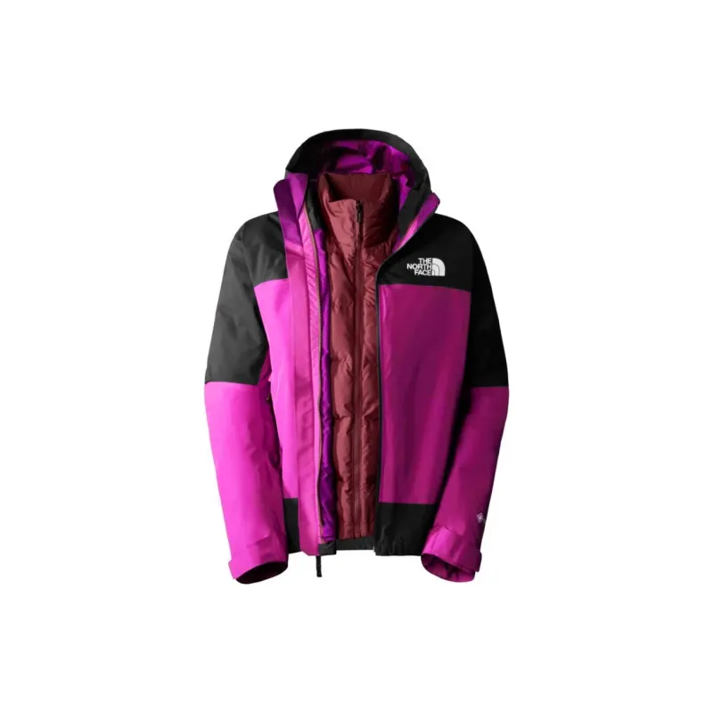 THE NORTH FACE City Outdoor Collection Hiking Waterproof And Windproof To Keep Warm Windbreaker Jacket Women's Purple-1