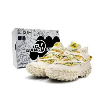 Hong Kong Meng Chunky Sneakers Unisex Low Top Beige