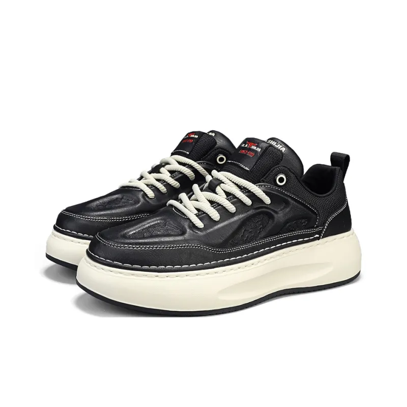 G.N.SHIJIA Anti Slip Wear Resistant Lightweight Breathable Height Increasing Low Top Skateboard Shoes Men's-17