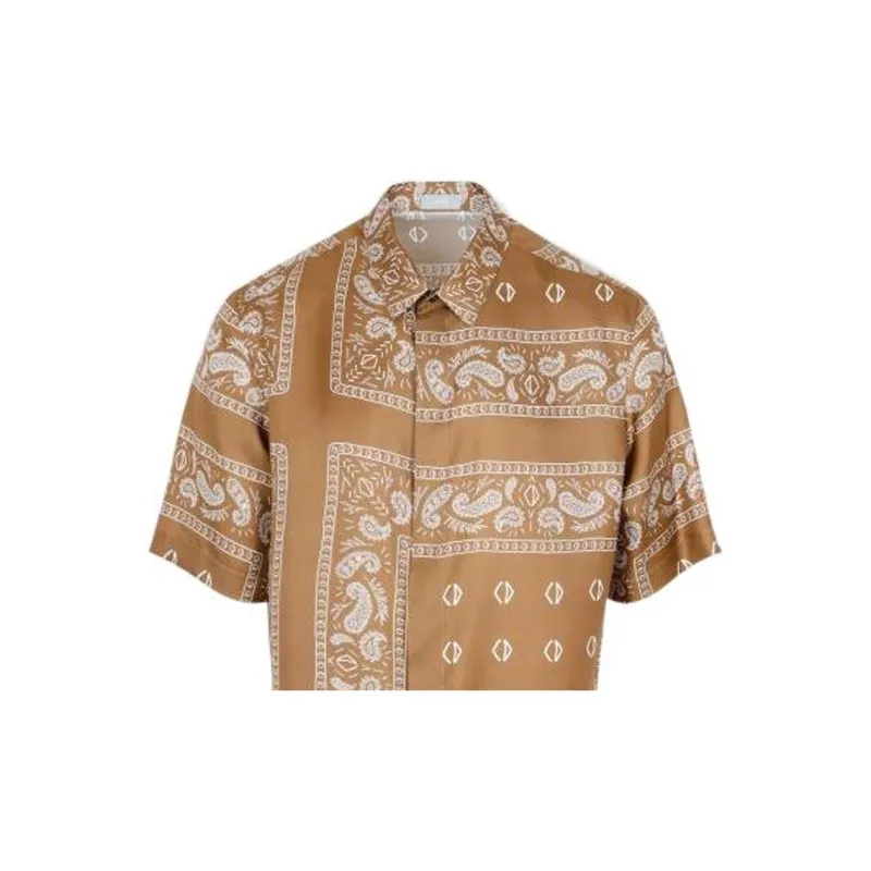 DIOR X Cactus Jack Short Sleeved Shirt With Bandana Motif-2