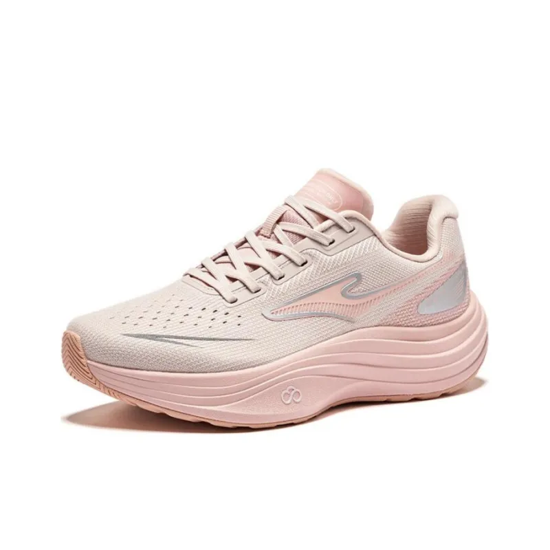 Erke Cushioning Anti Slip And Wear Resistant Low Top Casual Running Shoes Women's Pink Gray-1
