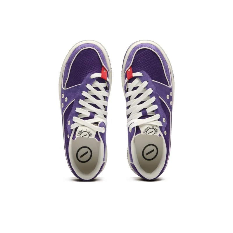 Senzubean Thermal Slip Resistant And Abrasion Resistant Low Top SZB Fairy Bean Skateboard Shoes Unisex Purple-3