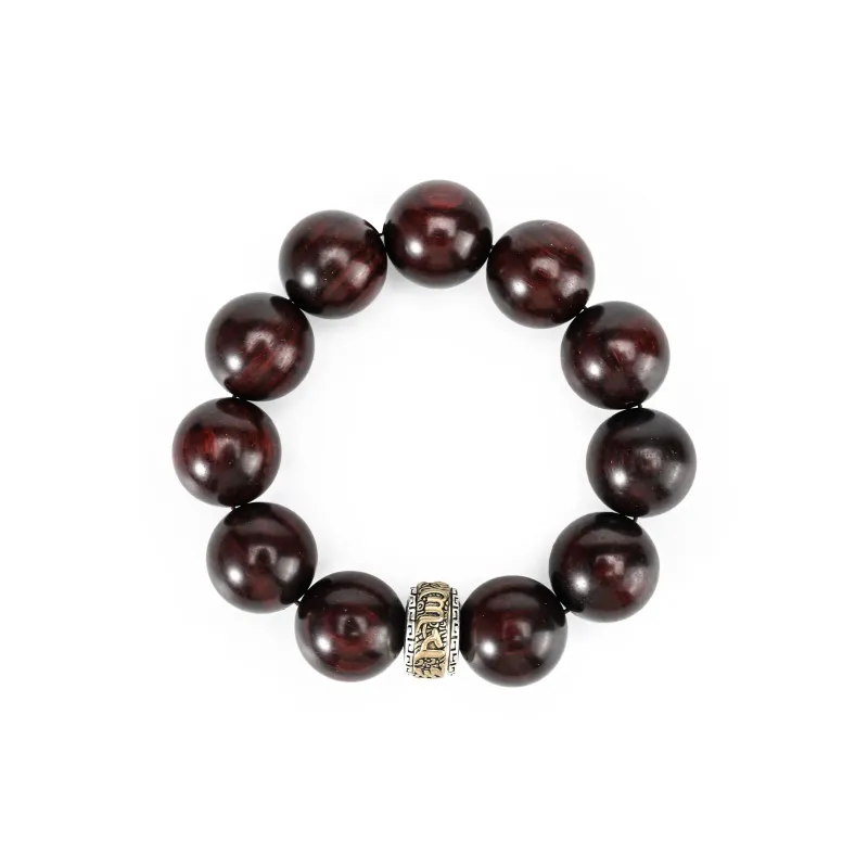 RIXIANGWAN Pterocarpus Wooden Bracelets Unisex-13