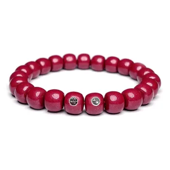 MOUNTAINS AND MANS Cinnabar New Chinese Style Good Luck Beaded Bracelet Unisex