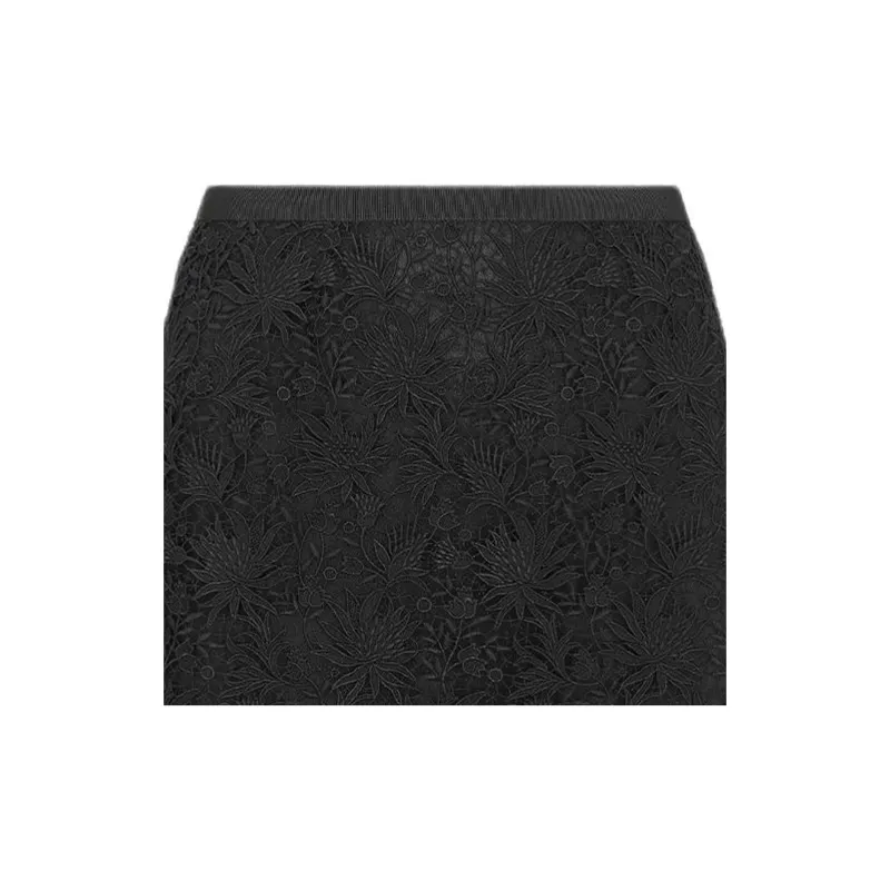 DIOR SS25 Casual Long Skirt Women's Black-2