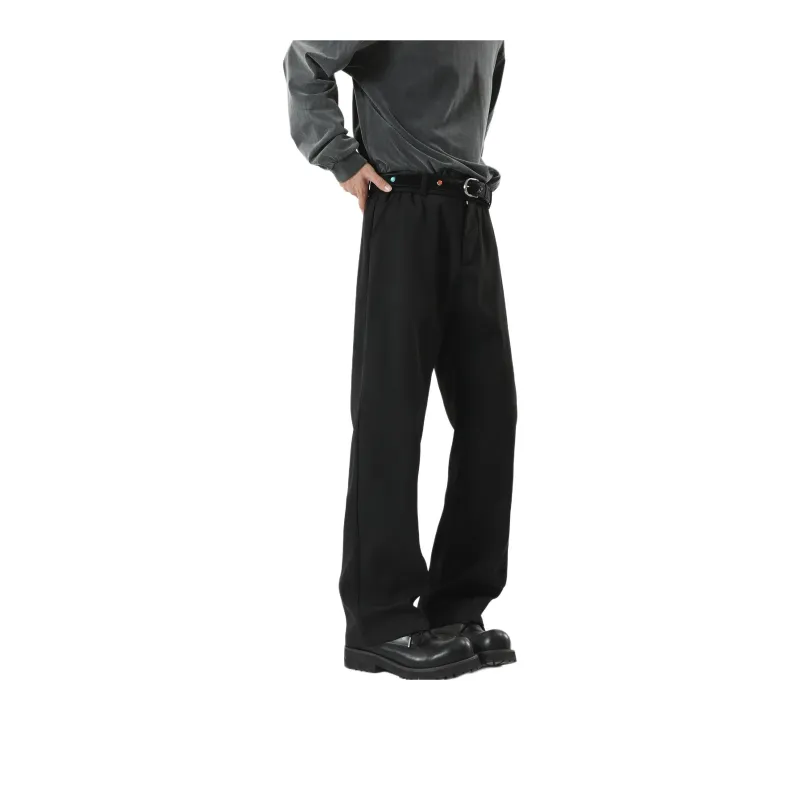 TESTUNG Fashion Casual Pants Unisex Classic Black-2