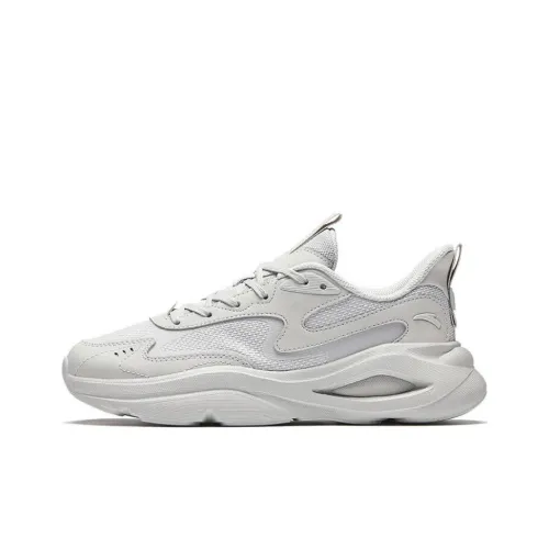 CHAOJIANTA Wear Resistant Slip Resistant Height Increasing Low Top Chunky Sneakers Women's Beige Pink Gray
