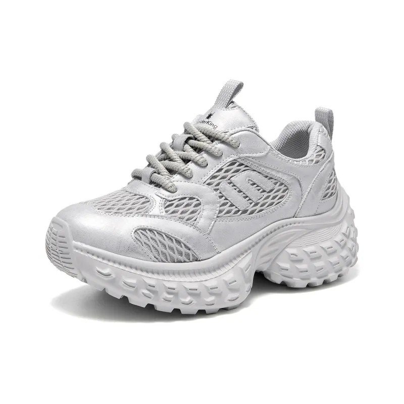 Spider King Low Top Chunky Sneakers Women's Ecru-9