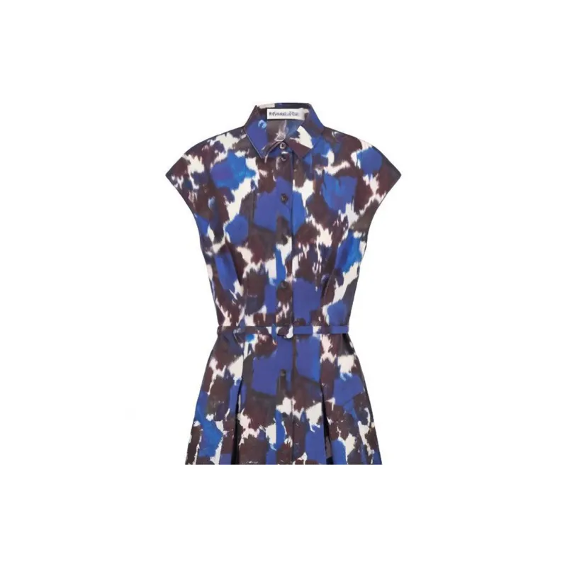 DIOR Short-Sleeved Dresses Women's Blue-2
