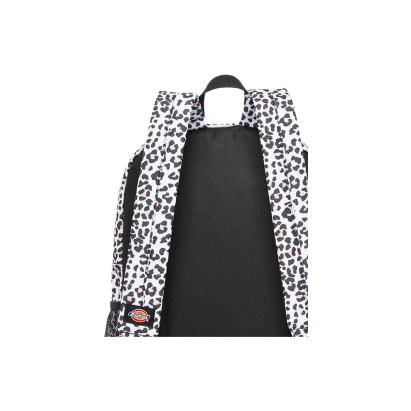 Dickies Polyester Backpack Unisex Black & White & Pink-3